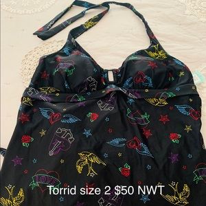 NWT -size 2 - Torrid halter swim!